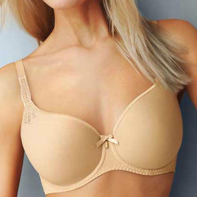 Montelle Women's Soft Foam Cup Wirefree T-Shirt Bra, Nude, 34C at   Women's Clothing store