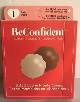 BeConfident Adhesive Silicone Nipple Covers Light Colour
